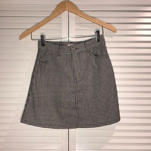 Brandy Melville Gingham Mini Skirt